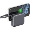 Powerbank 4smarts Pocket Dual Cord       10000mAh 22.5W z wbudowanym kablem USB-C 15cm szary